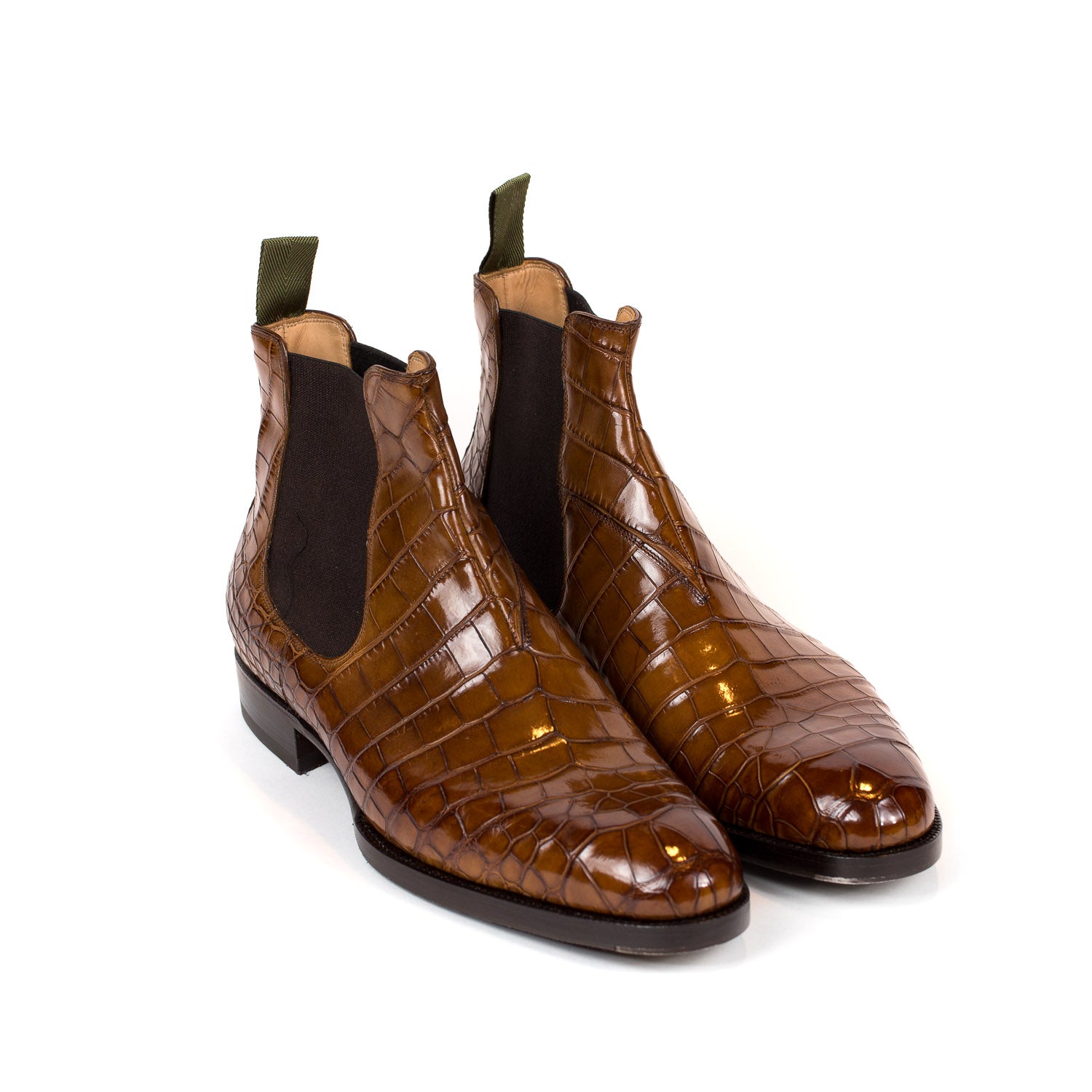Boot "Chelsea" made of Crocodile Leather - purely handmade